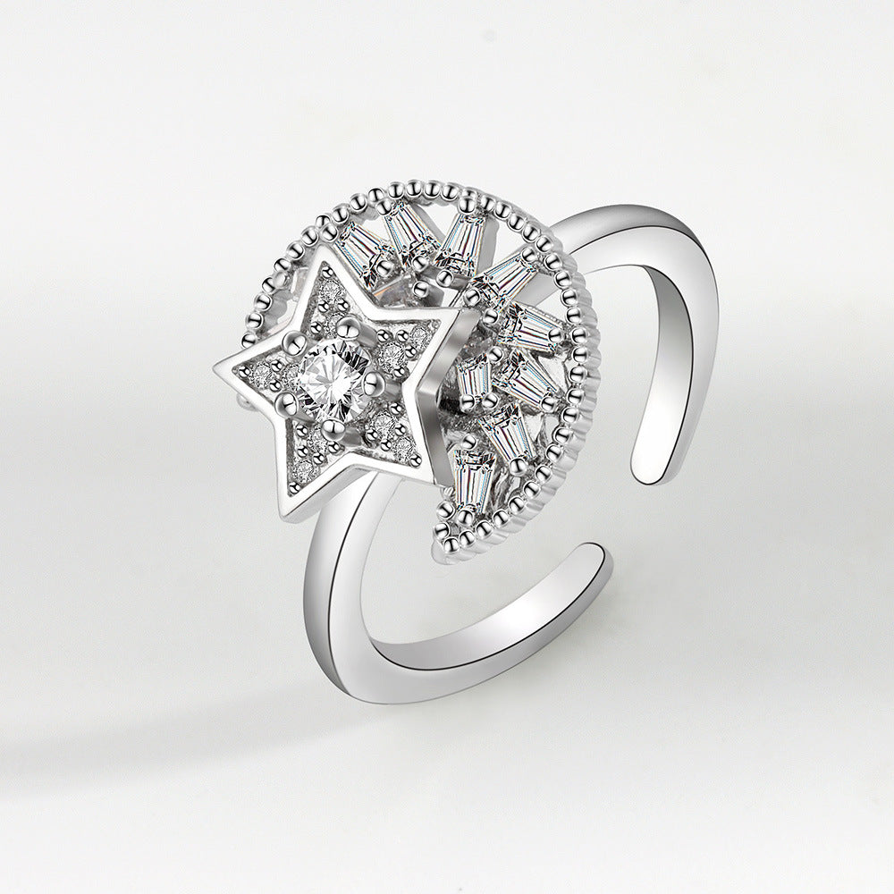 Wholesale Zircon Rotary Stone Copper Rings